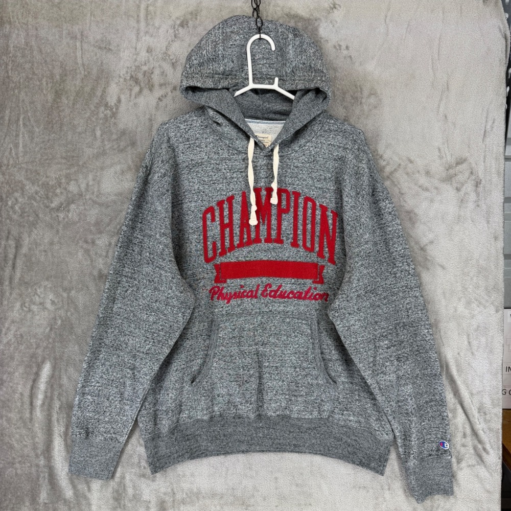 Champion Physical Education Hoodie Mens XXL Gray Pullover Sweatshirt 1150186‎